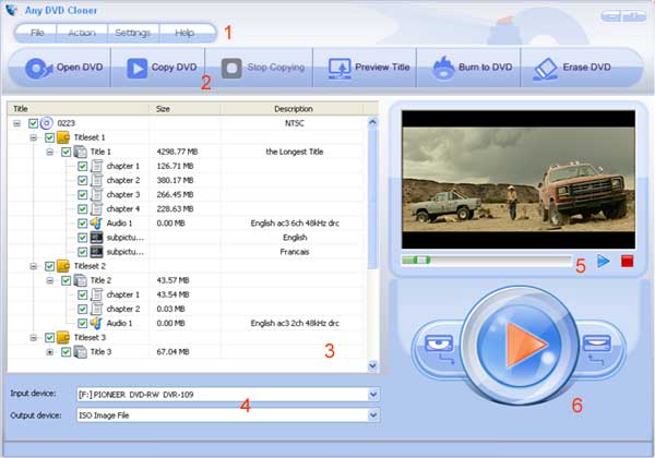Any DVD Cloner: Backup movie DVD to DVD disc