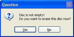 erase DVD disc