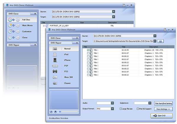 Any DVD Cloner Platinum: DVDコピー、DVD変換、DVDバックアップ